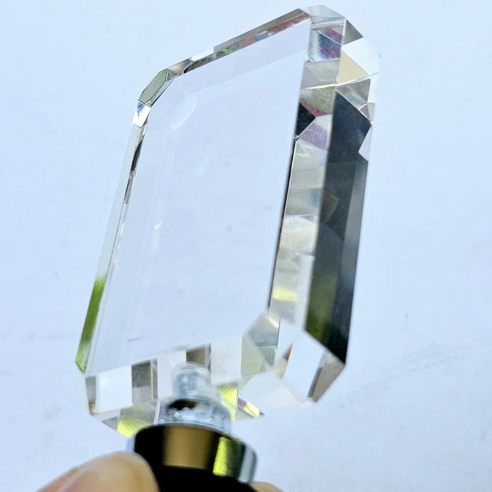 Pottery Barn Set of 2 Clear Crystal Glass Wine Stoppers Bottle Cork - M851.1‎